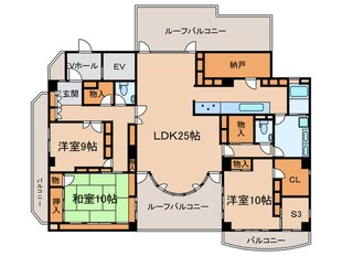 リバティ－ハウス（４Ｆ）の物件間取画像